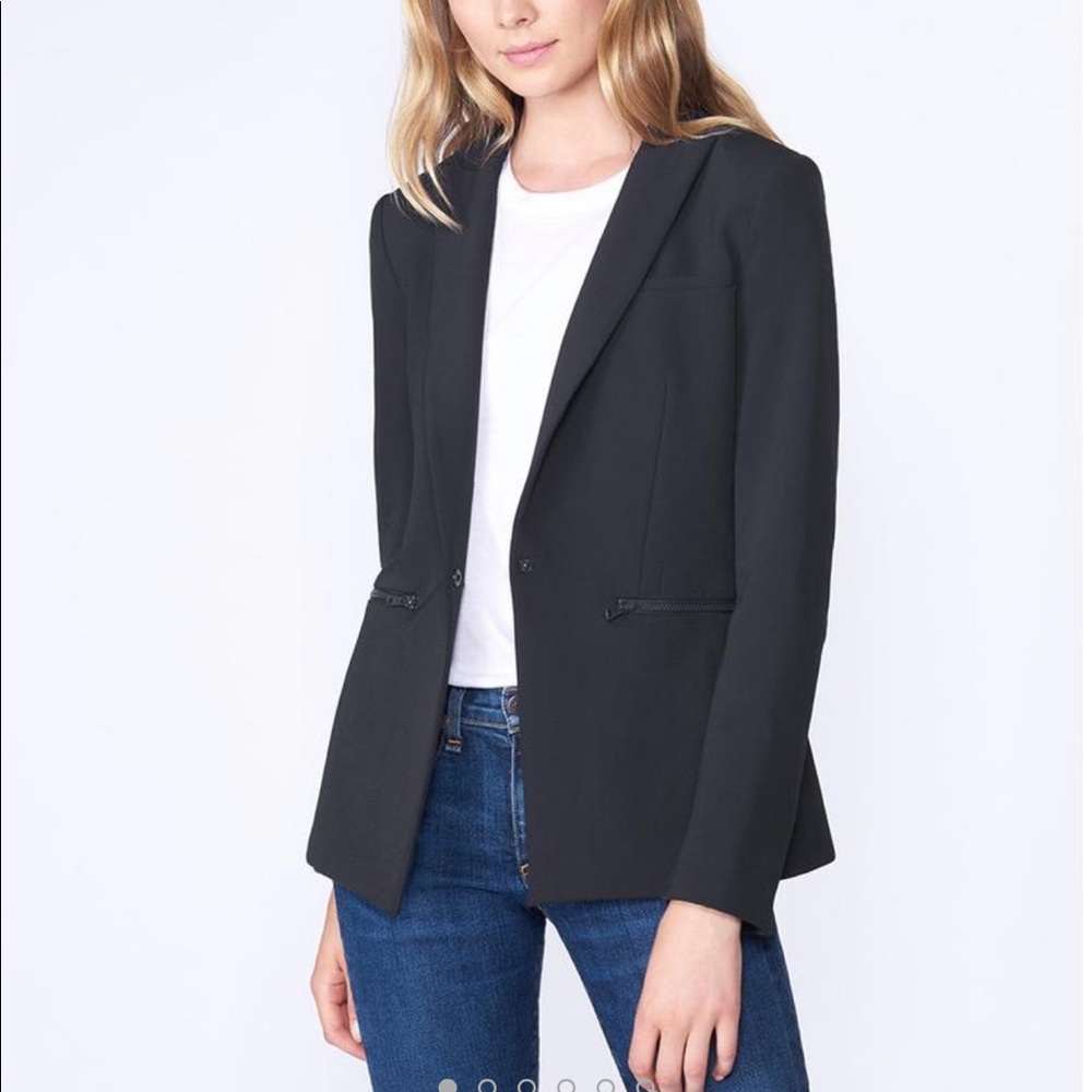 Veronica Beard Scuba Jacket Black, Size 2